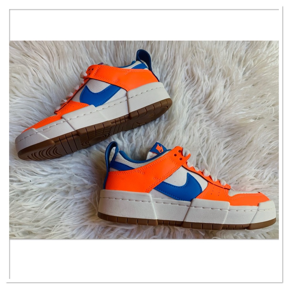 Nike Dunk Low Disrupt Supa Trainers Sneakers Blue Bright Orange Size 5.5